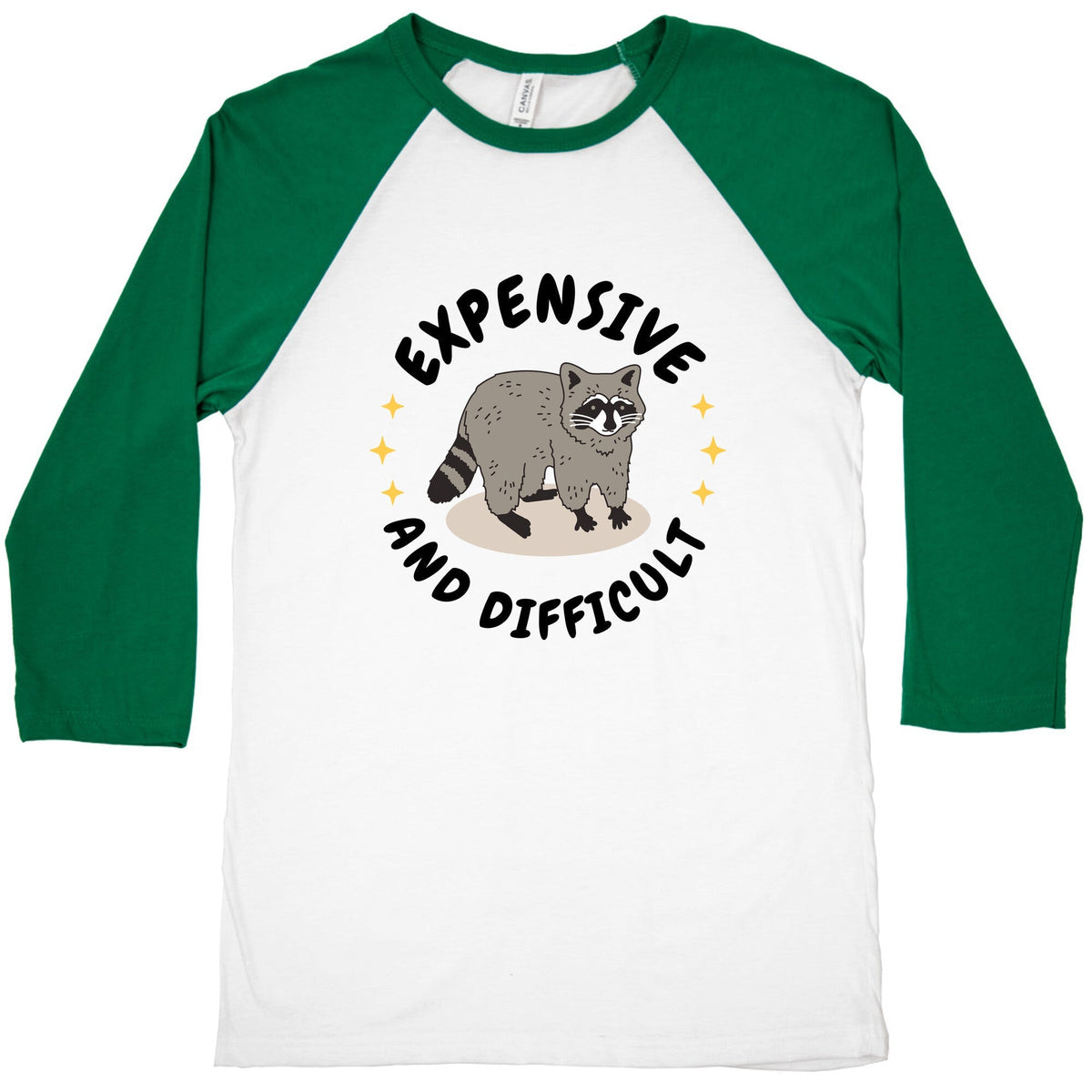 Expensive and Difficult Trash Animal Baseball Tee Unisex