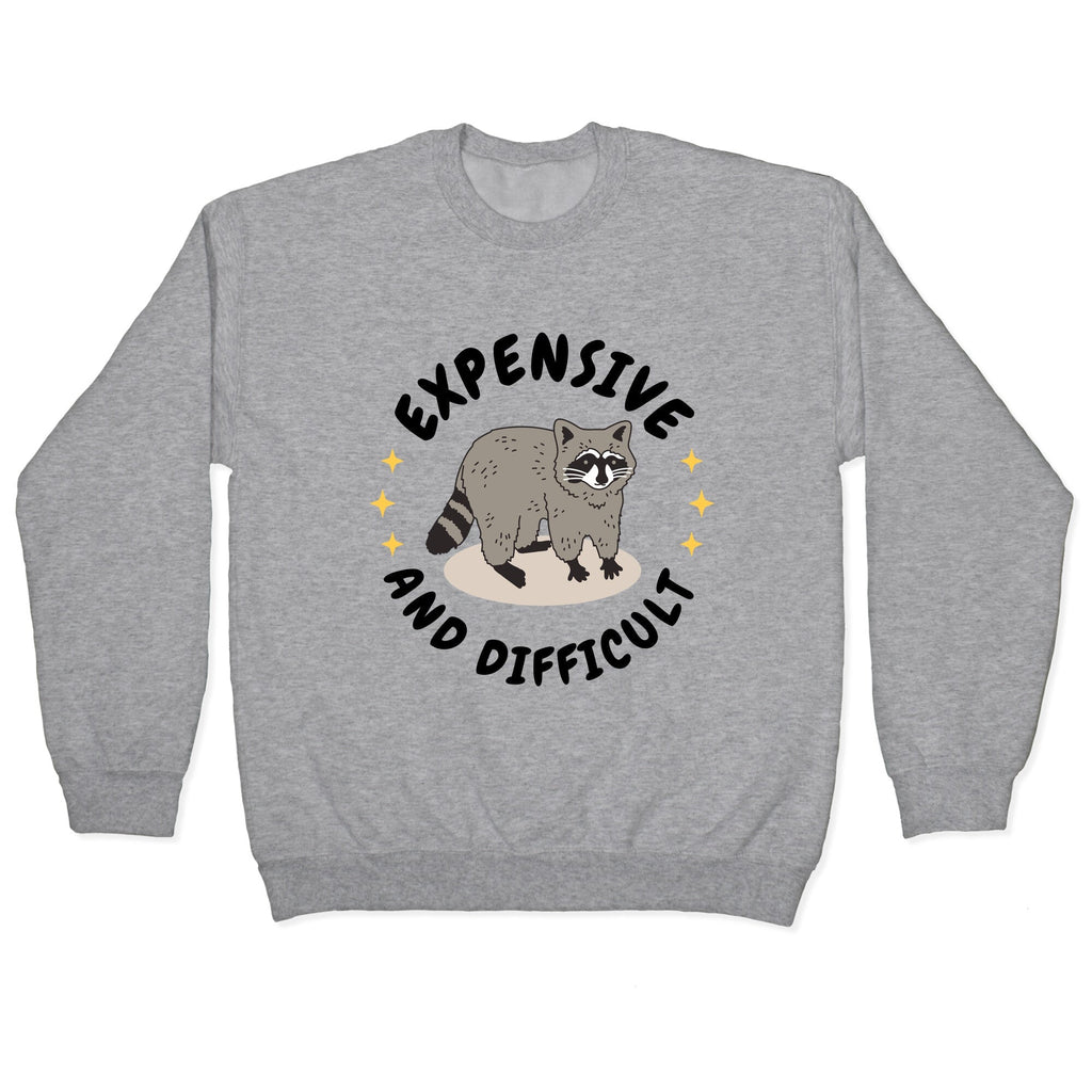 Expensive and Difficult Trash Animal Crewneck Unisex