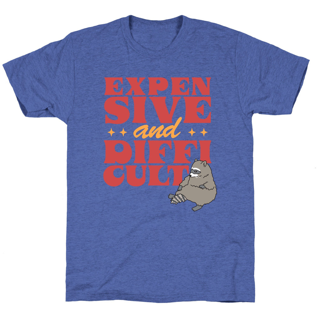 Raccoon Expensive and Difficult Unisex Triblend Tee Unisex