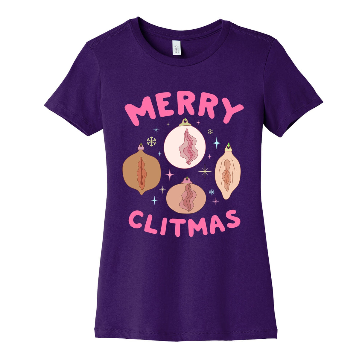 Merry Clitmas Womens Cotton Tee Unisex