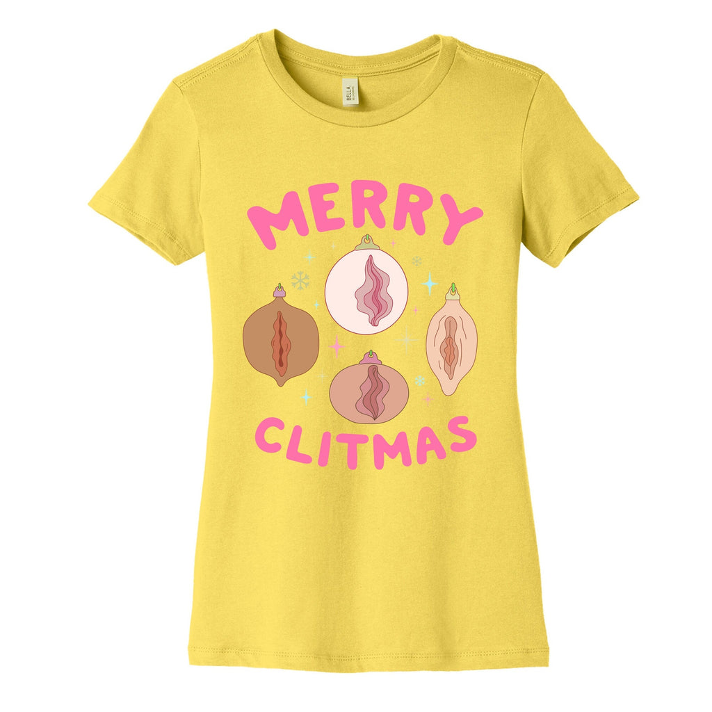 Merry Clitmas Womens Cotton Tee Unisex