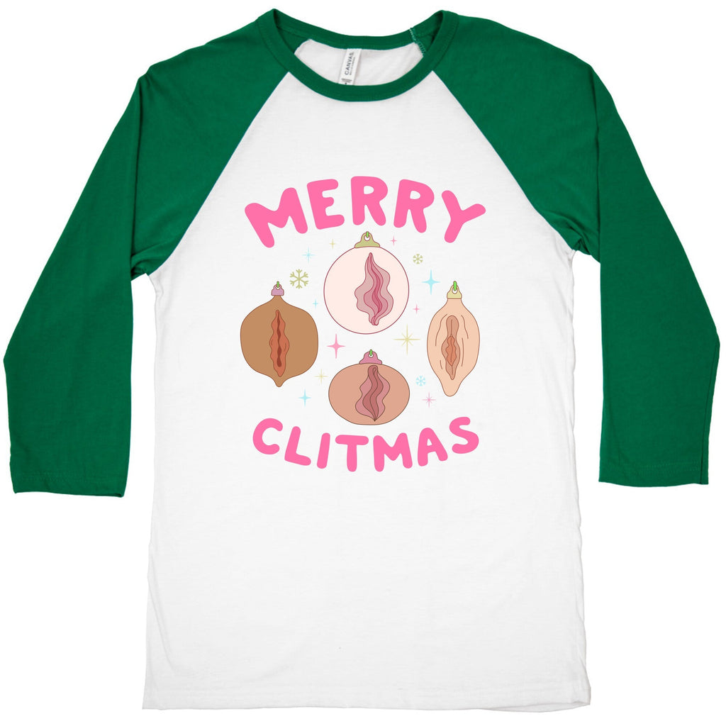 Merry Clitmas Baseball Tee Unisex