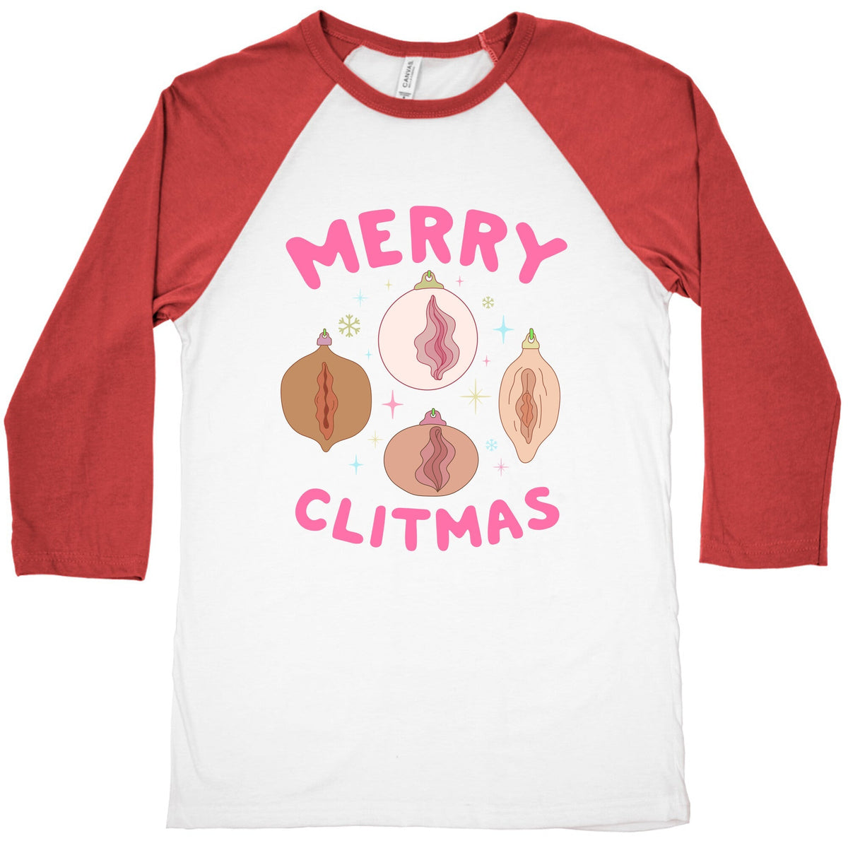 Merry Clitmas Baseball Tee Unisex