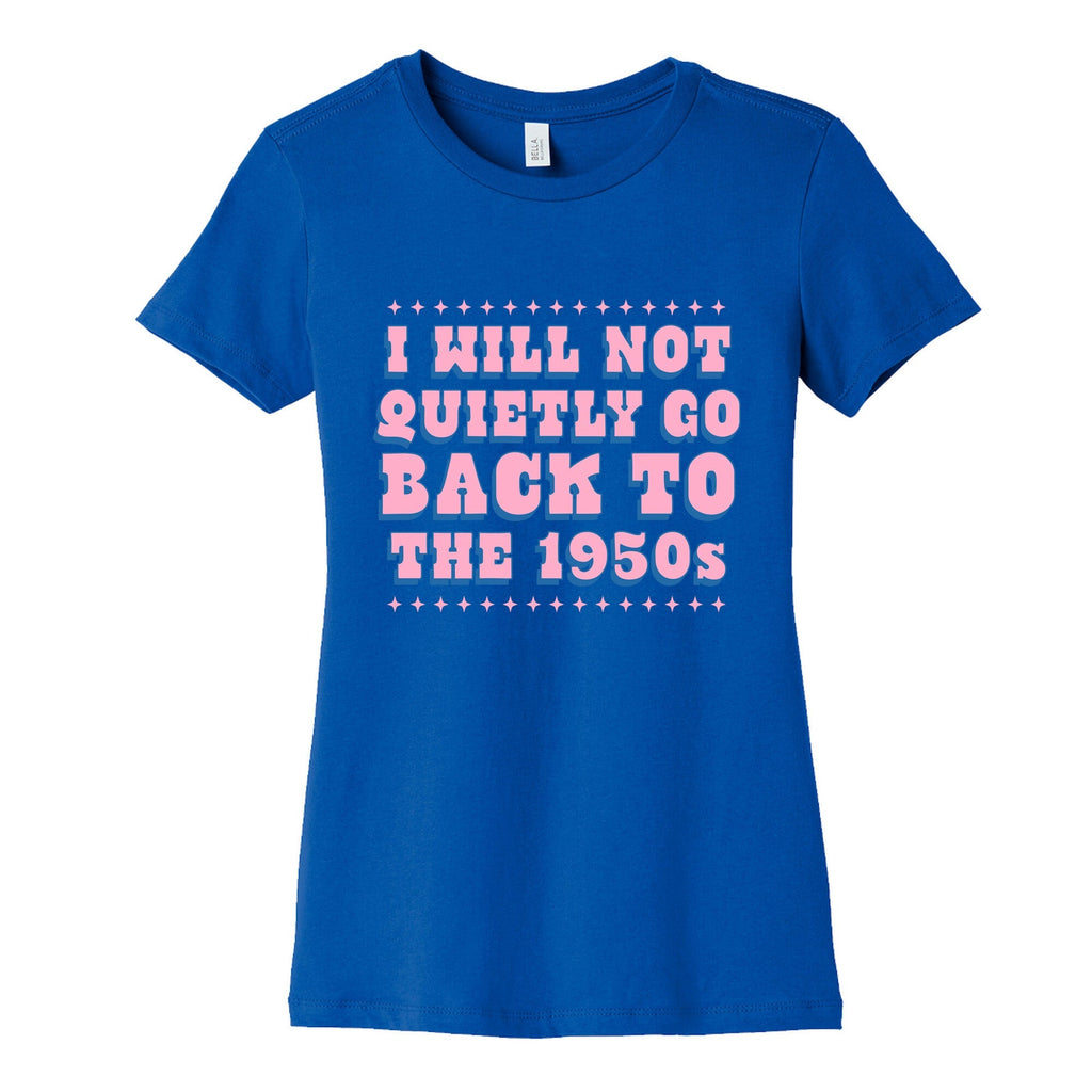 Back to the 1950s Womens Cotton Tee Unisex