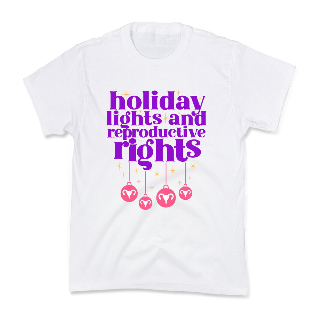 Holiday Lights & Reproductive Rights Kids Tee Unisex