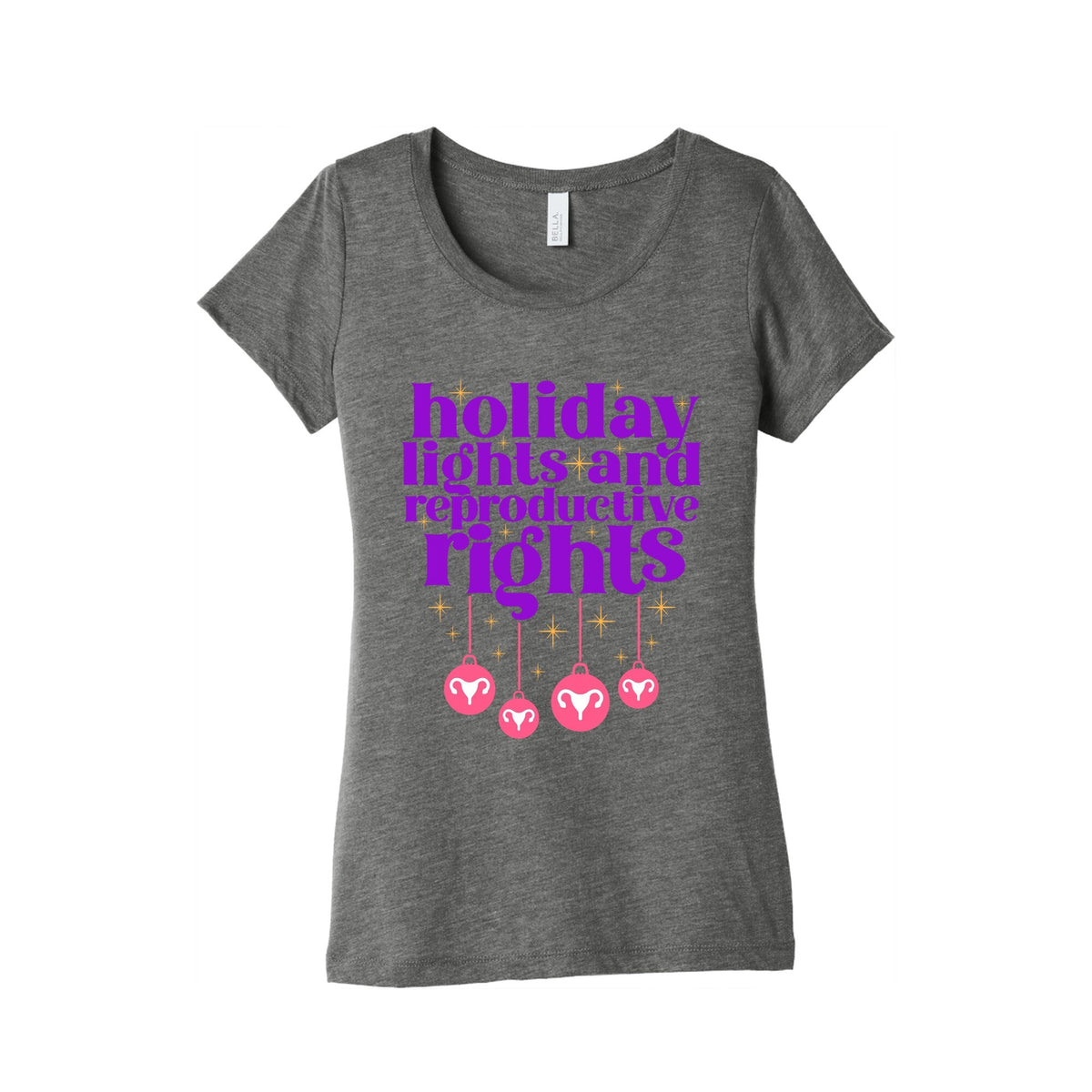 Holiday Lights & Reproductive Rights Womens Triblend Tee Unisex