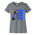 Its Not Gay If Its TSA Blue Text Womens Cotton Tee Unisex