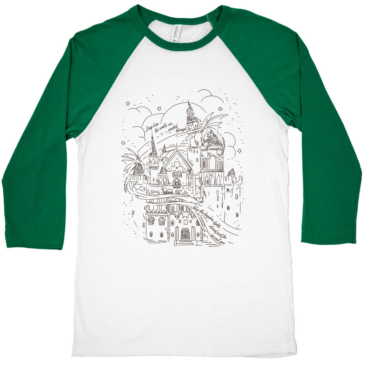 How the Kingdom Lights Shined Baseball Tee Unisex