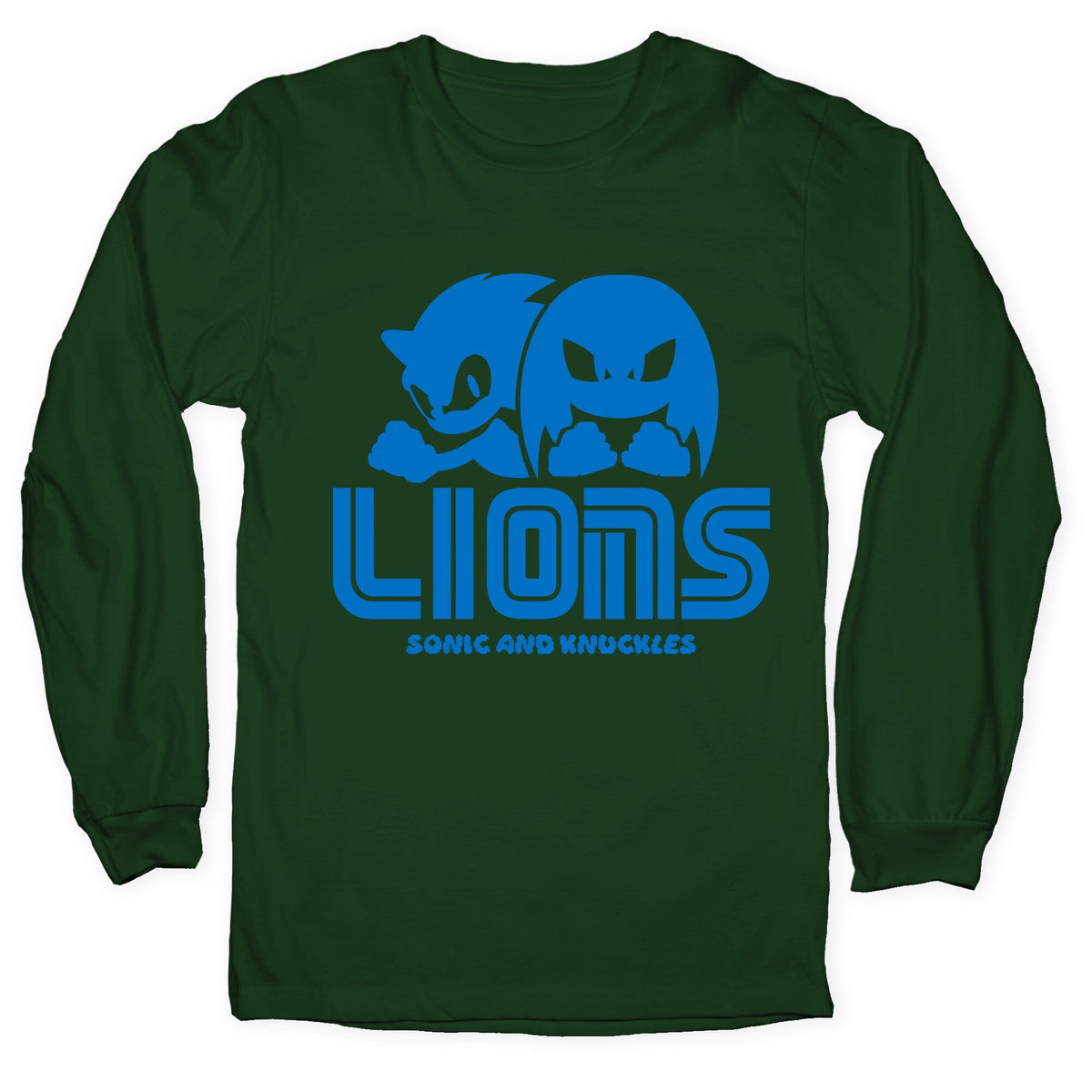 Sonic and Knuckles Lions Longsleeve Tee Unisex