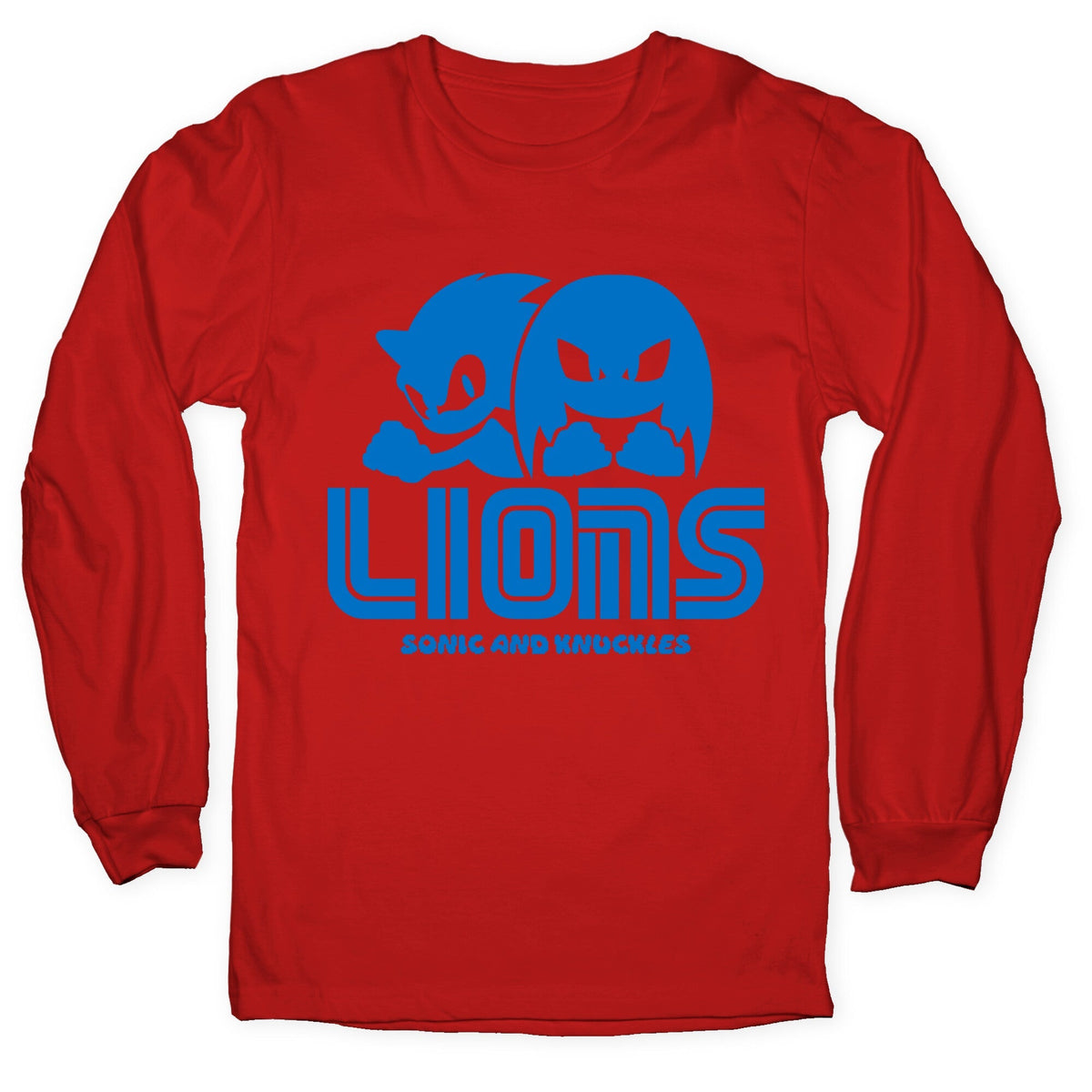 Sonic and Knuckles Lions Longsleeve Tee Unisex