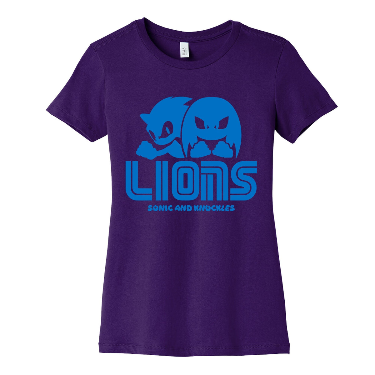 Sonic and Knuckles Lions Womens Cotton Tee Unisex