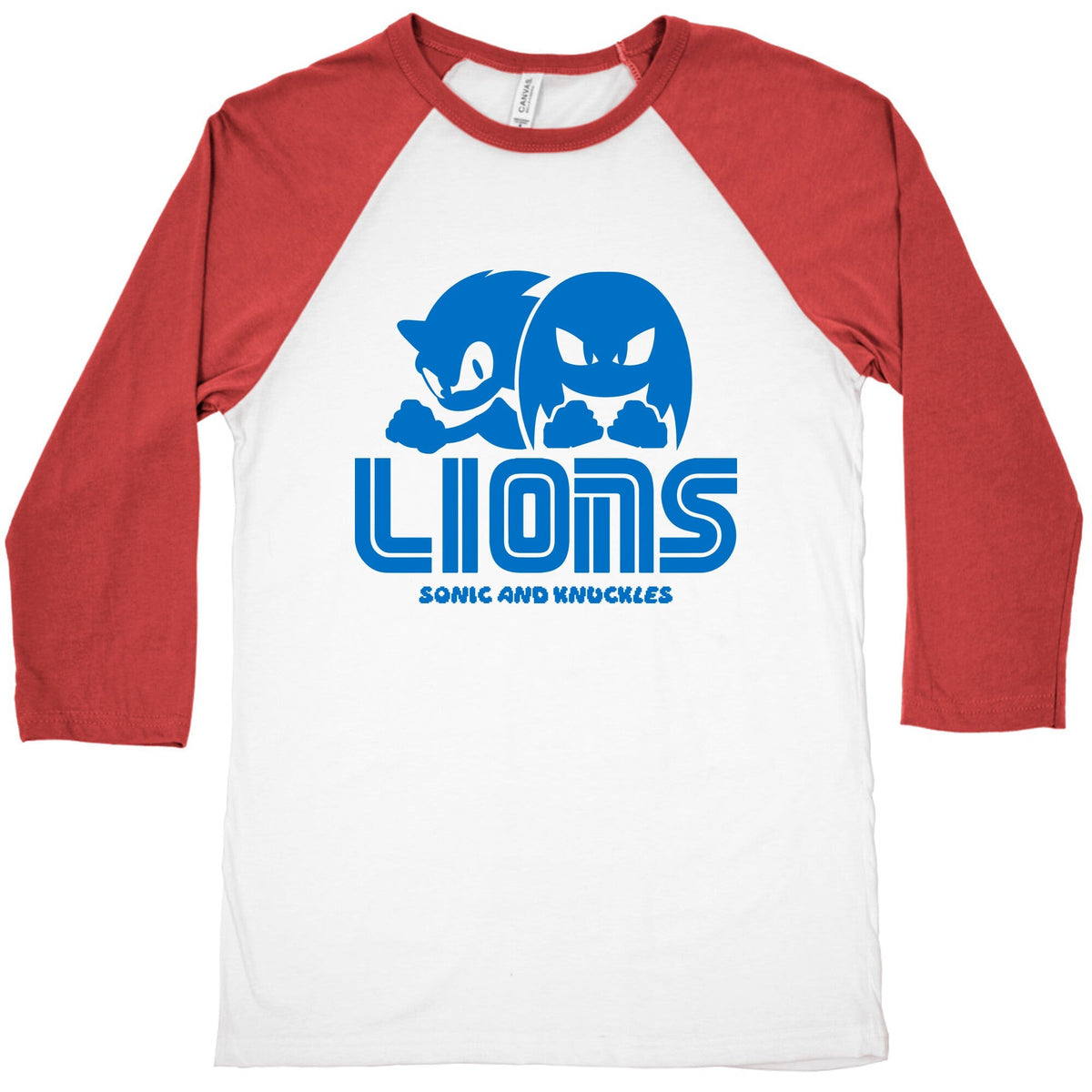 Sonic and Knuckles Lions Baseball Tee Unisex