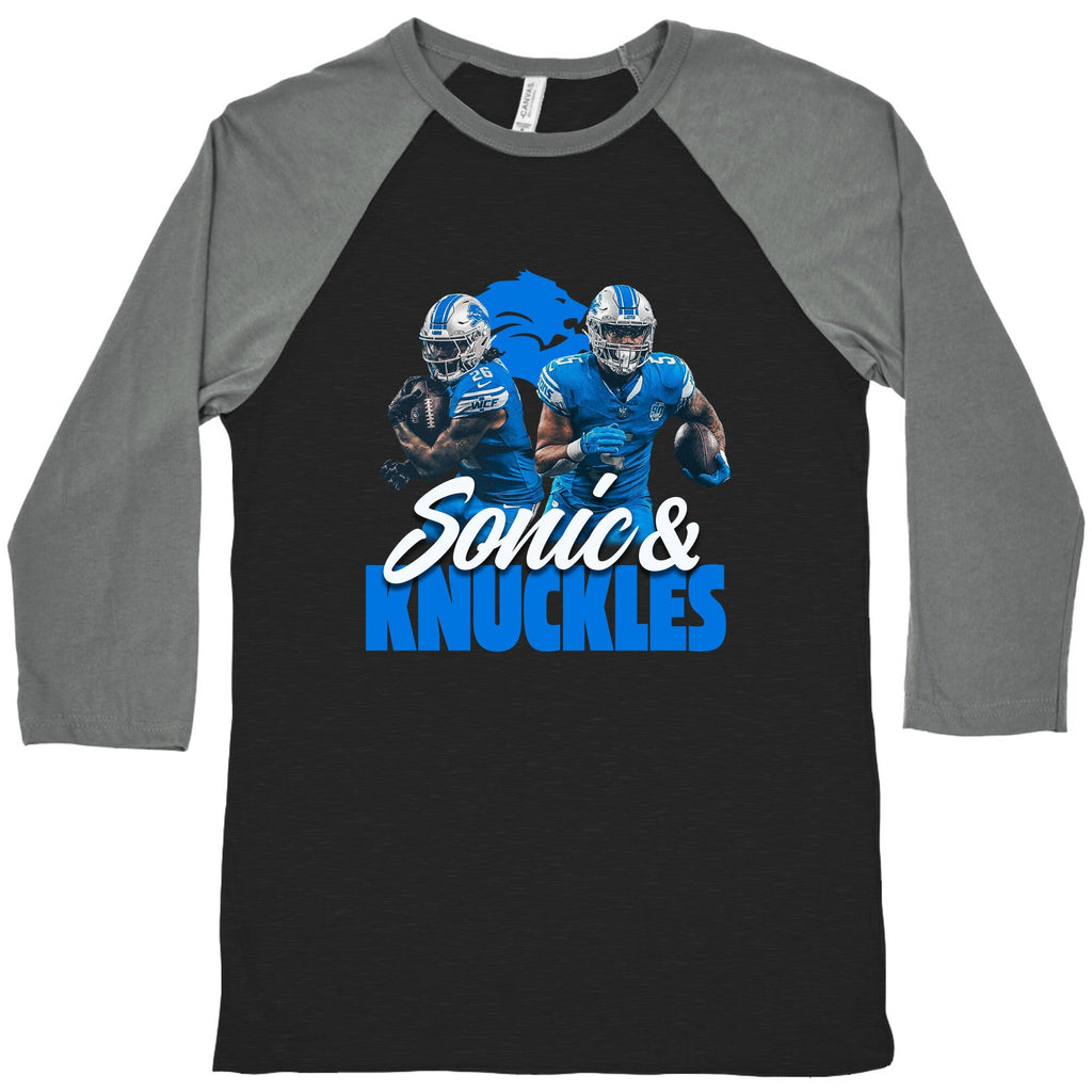 Sonic Knuckles Lions Baseball Tee Unisex
