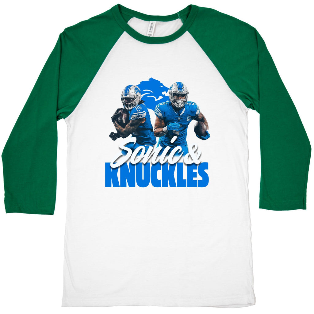 Sonic Knuckles Lions Baseball Tee Unisex