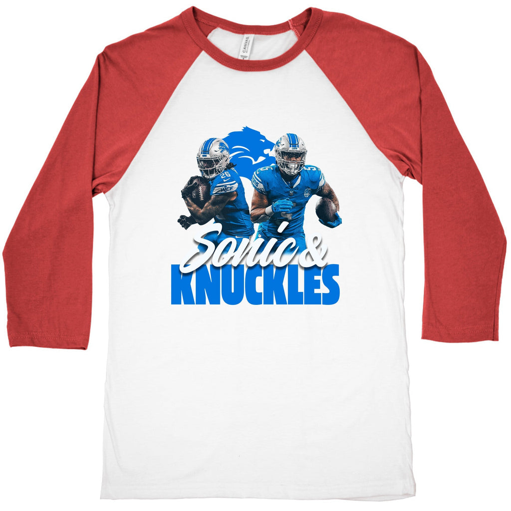 Sonic Knuckles Lions Baseball Tee Unisex
