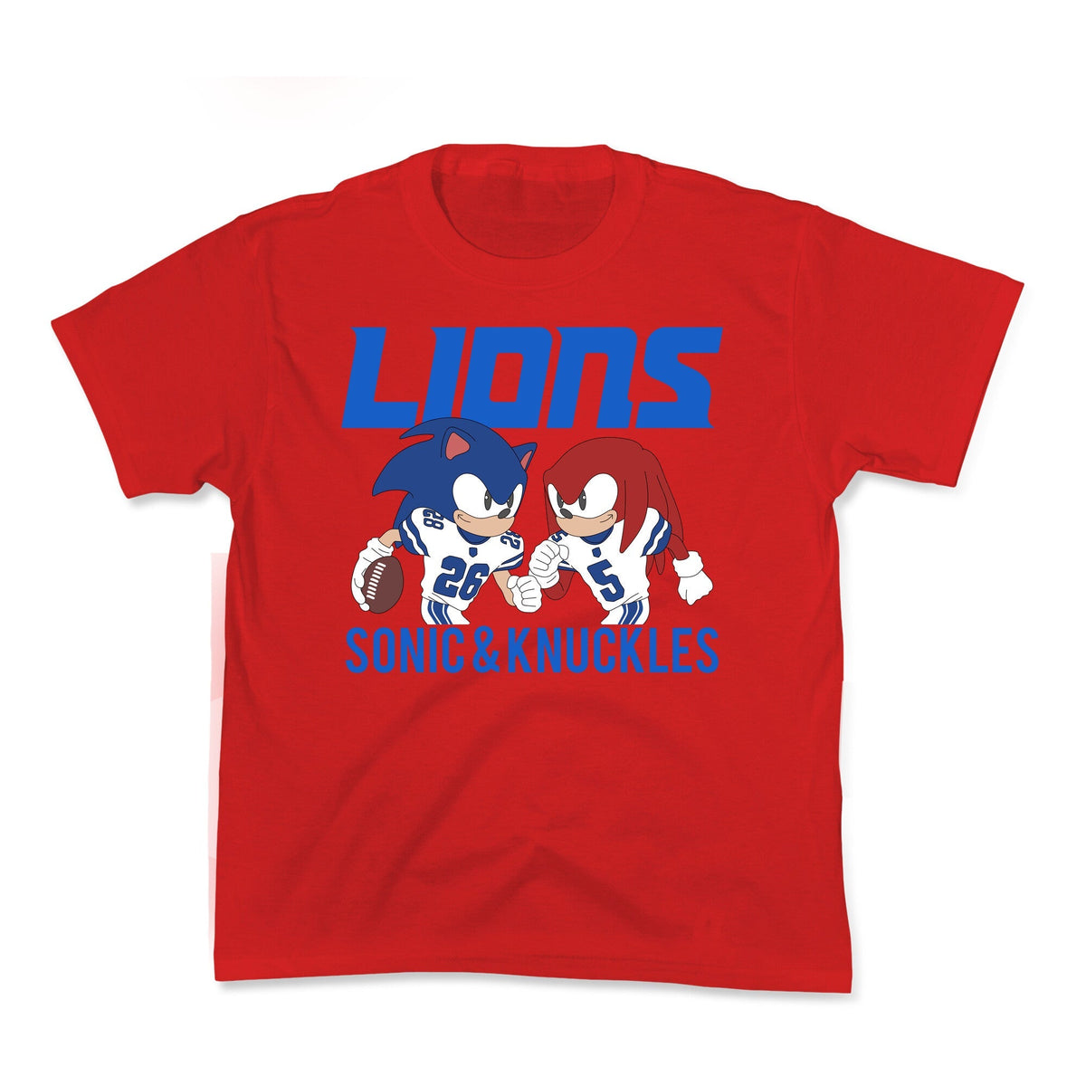 Lions Sonic and Knuckles Kids Tee Unisex