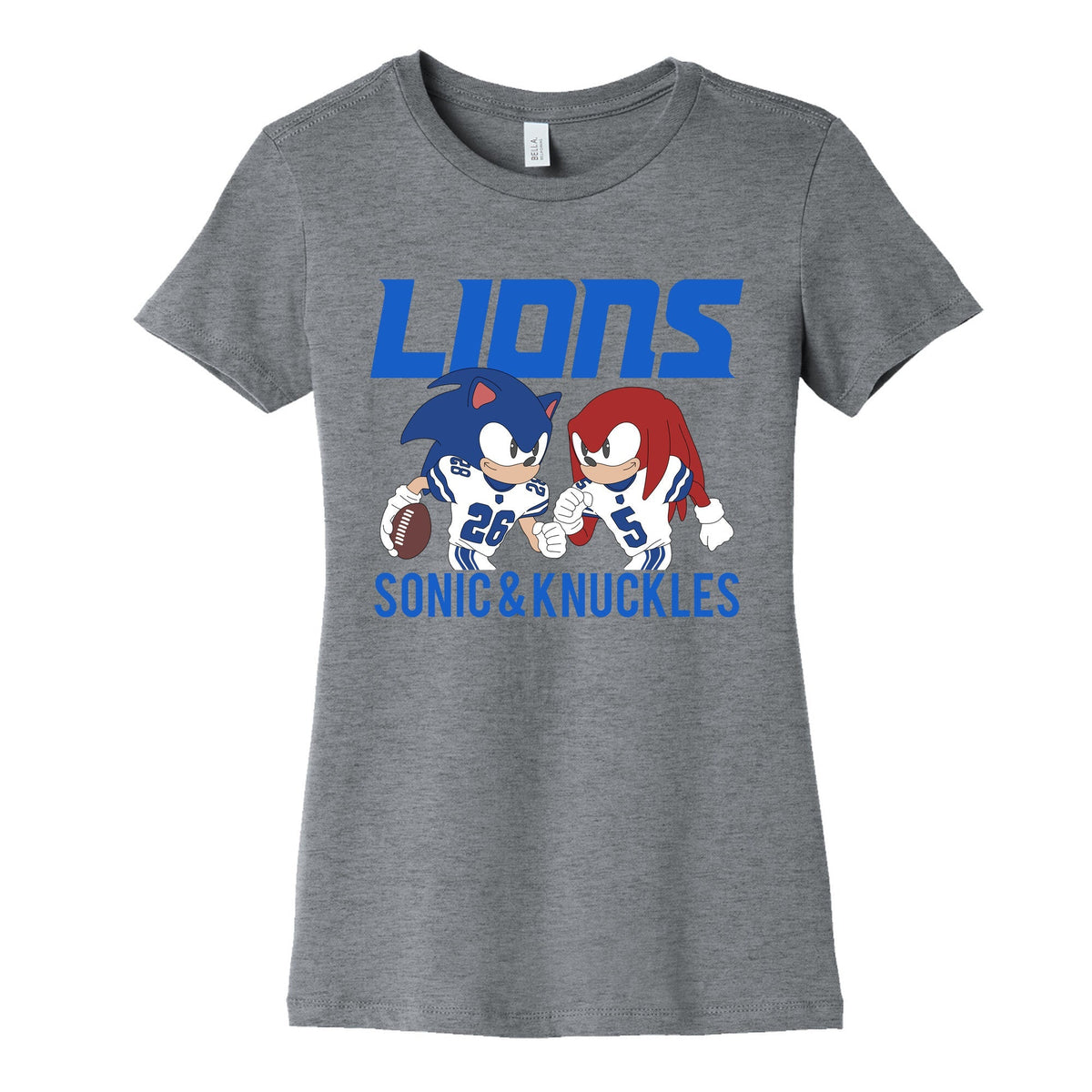 Lions Sonic and Knuckles Womens Cotton Tee Unisex