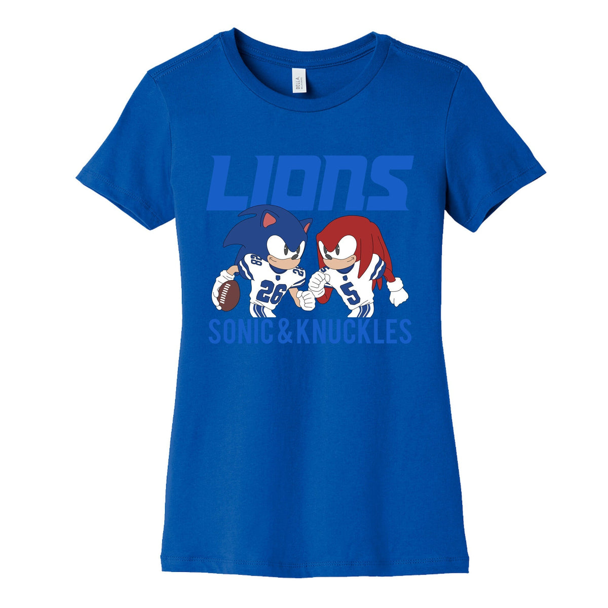 Lions Sonic and Knuckles Womens Cotton Tee Unisex