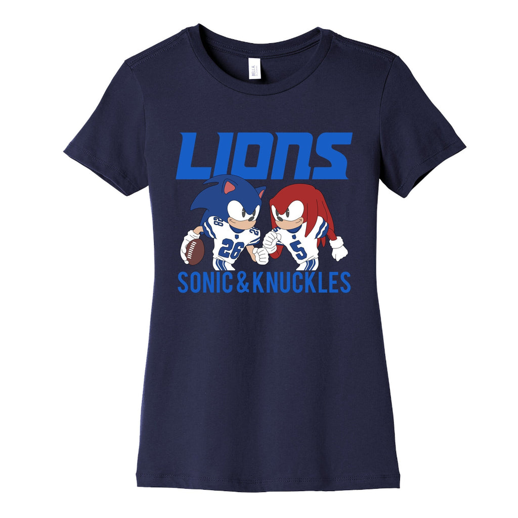 Lions Sonic and Knuckles Womens Cotton Tee Unisex