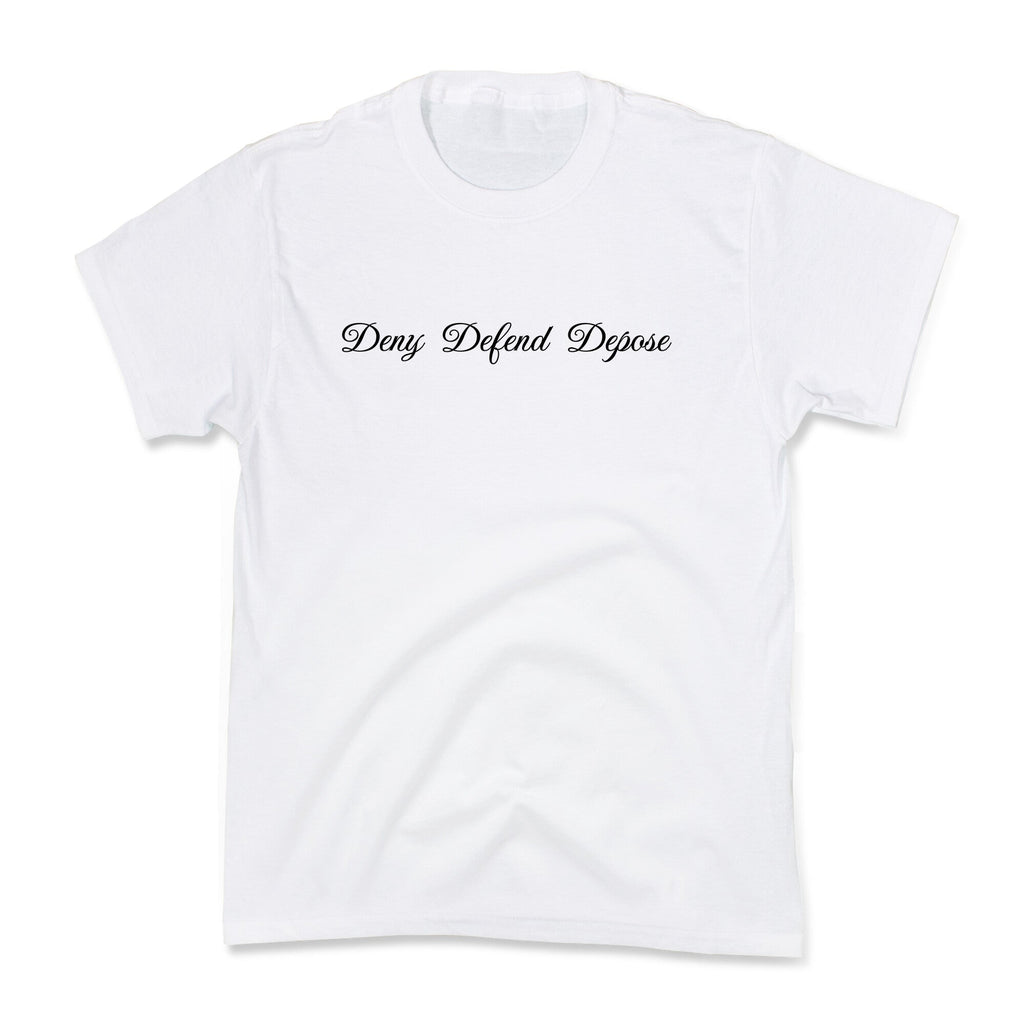 Deny Defend Depose 2 Kids Tee Unisex