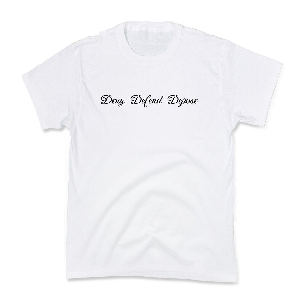 Deny Defend Depose 2 Kids Tee Unisex