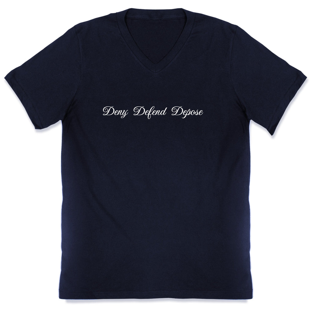 Deny Defend Depose 2 V-Neck Unisex