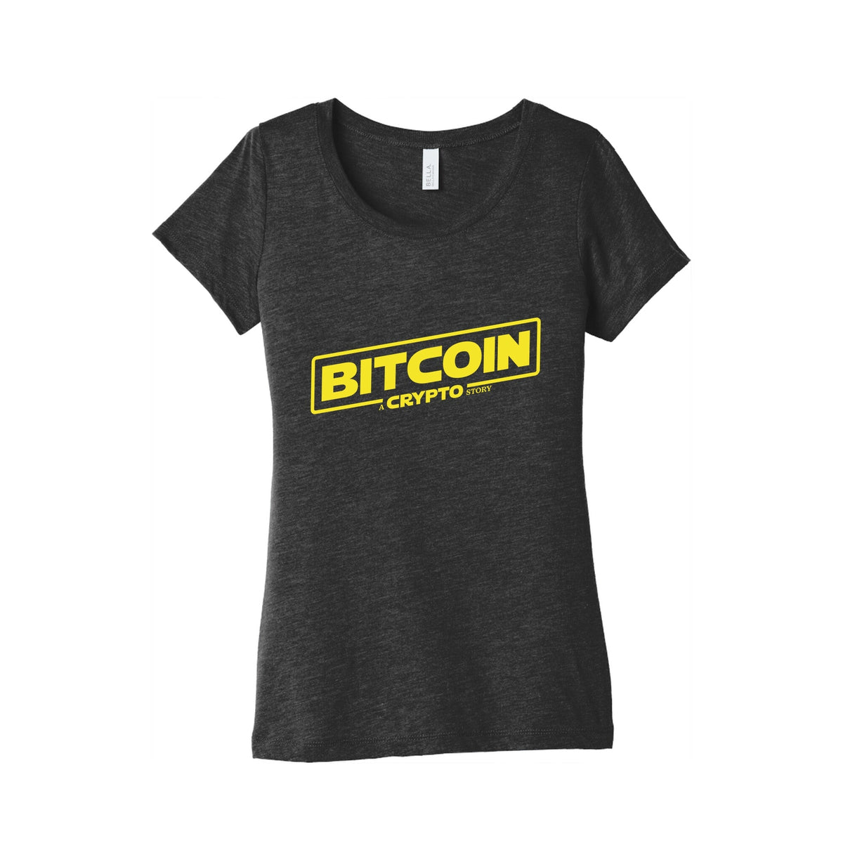Bitcoin Crypto Womens Triblend Tee Unisex