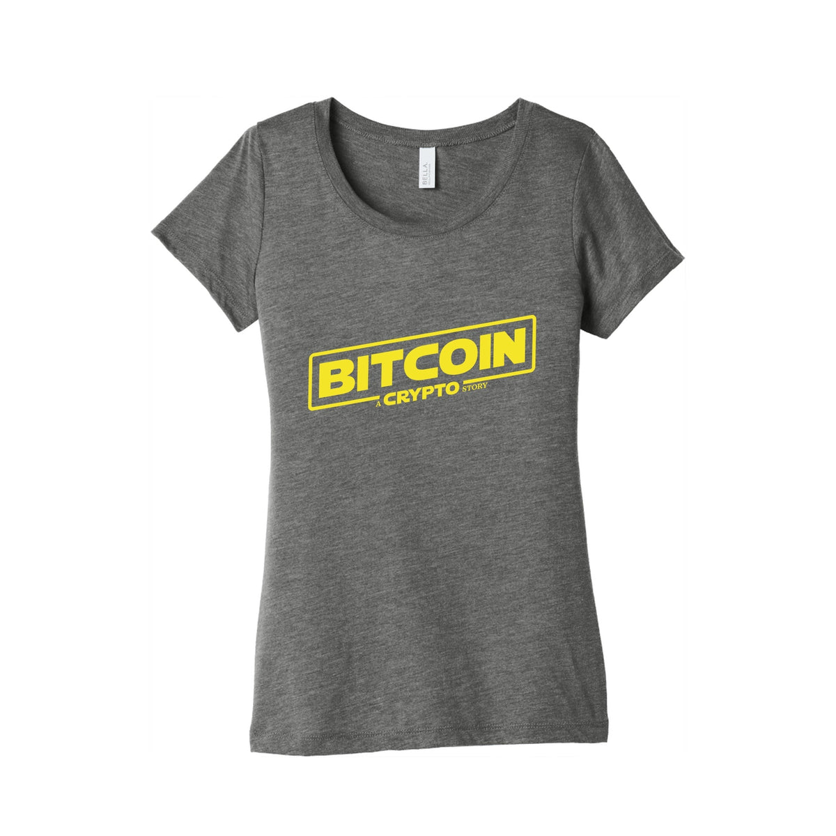 Bitcoin Crypto Womens Triblend Tee Unisex