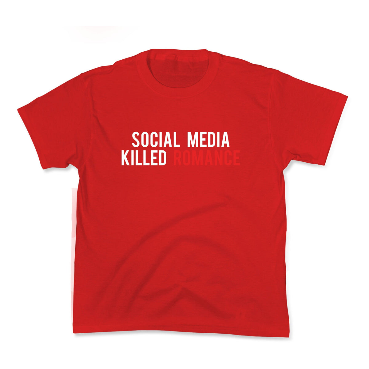 Social Media Killed Romance Kids Tee Unisex