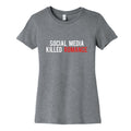 Social Media Killed Romance Womens Cotton Tee Unisex