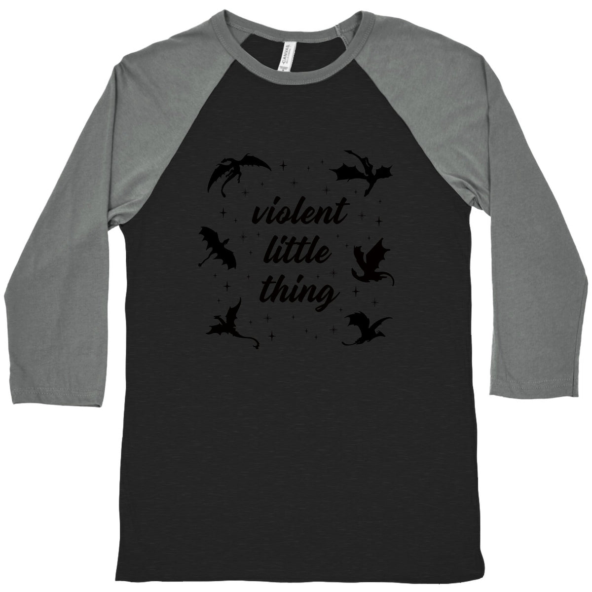 Fourth Wing Violent Little Thing Baseball Tee Unisex
