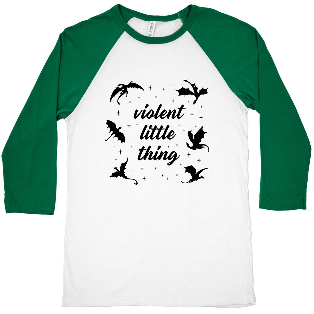 Fourth Wing Violent Little Thing Baseball Tee Unisex