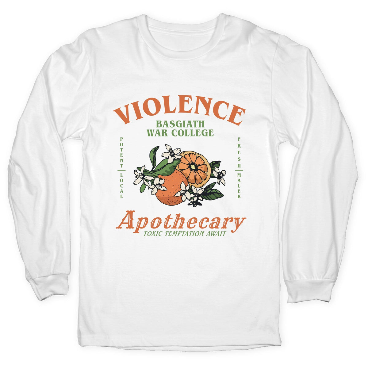 Fourth Wing Violence Apothecary Longsleeve Tee Unisex