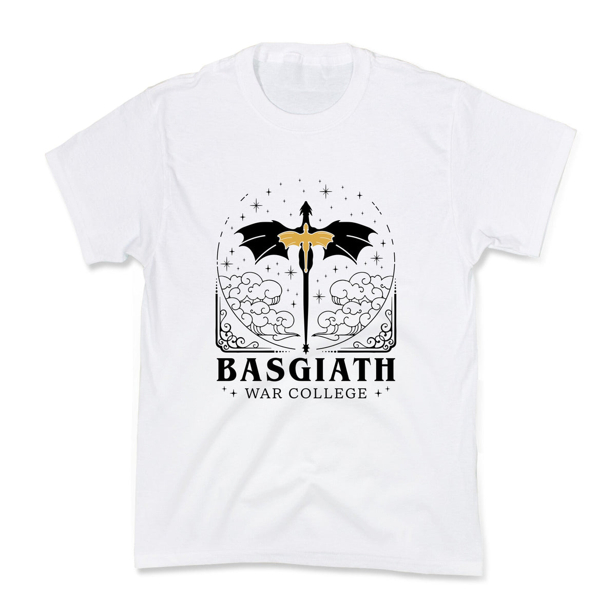 Fourth Wing Basgiath War College Kids Tee Unisex