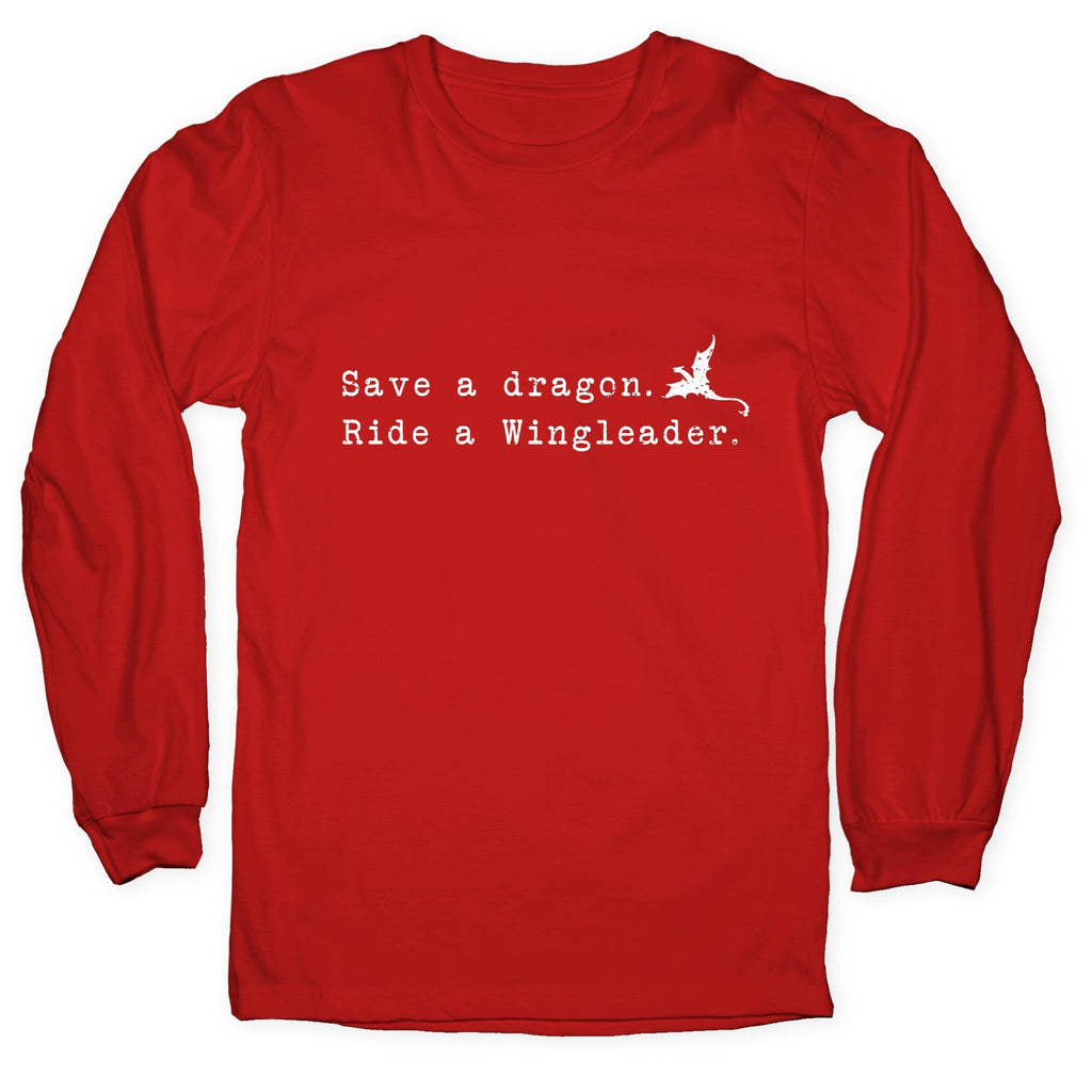 Fourth Wing Save a Dragon Longsleeve Tee Unisex
