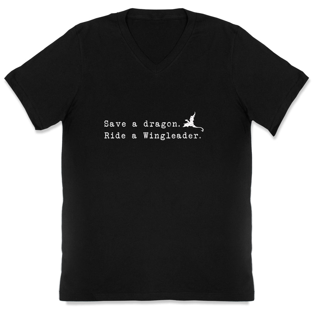 Fourth Wing Save a Dragon V-Neck Unisex