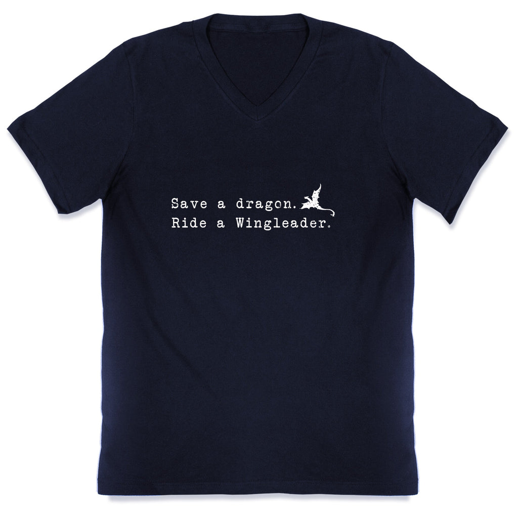 Fourth Wing Save a Dragon V-Neck Unisex