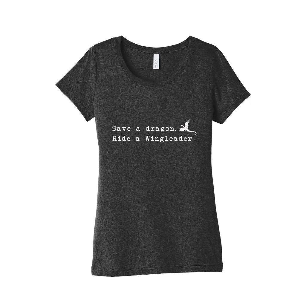 Fourth Wing Save a Dragon Womens Triblend Tee Unisex