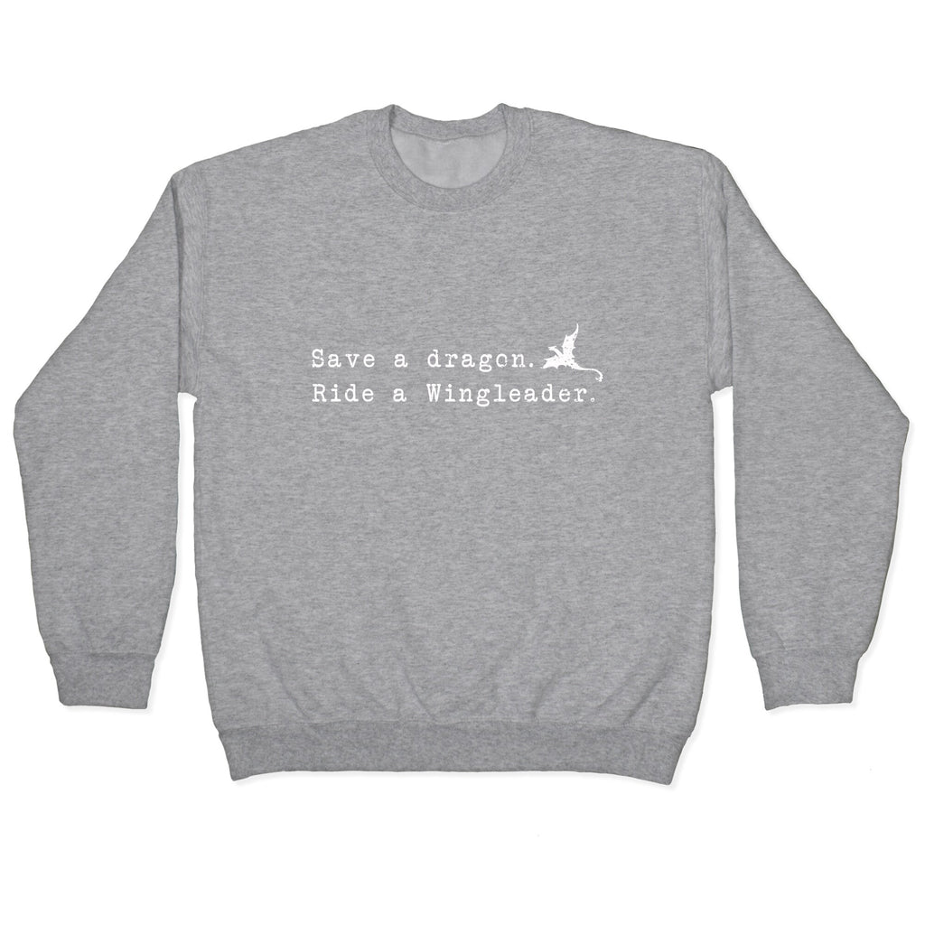 Fourth Wing Save a Dragon Crewneck Unisex