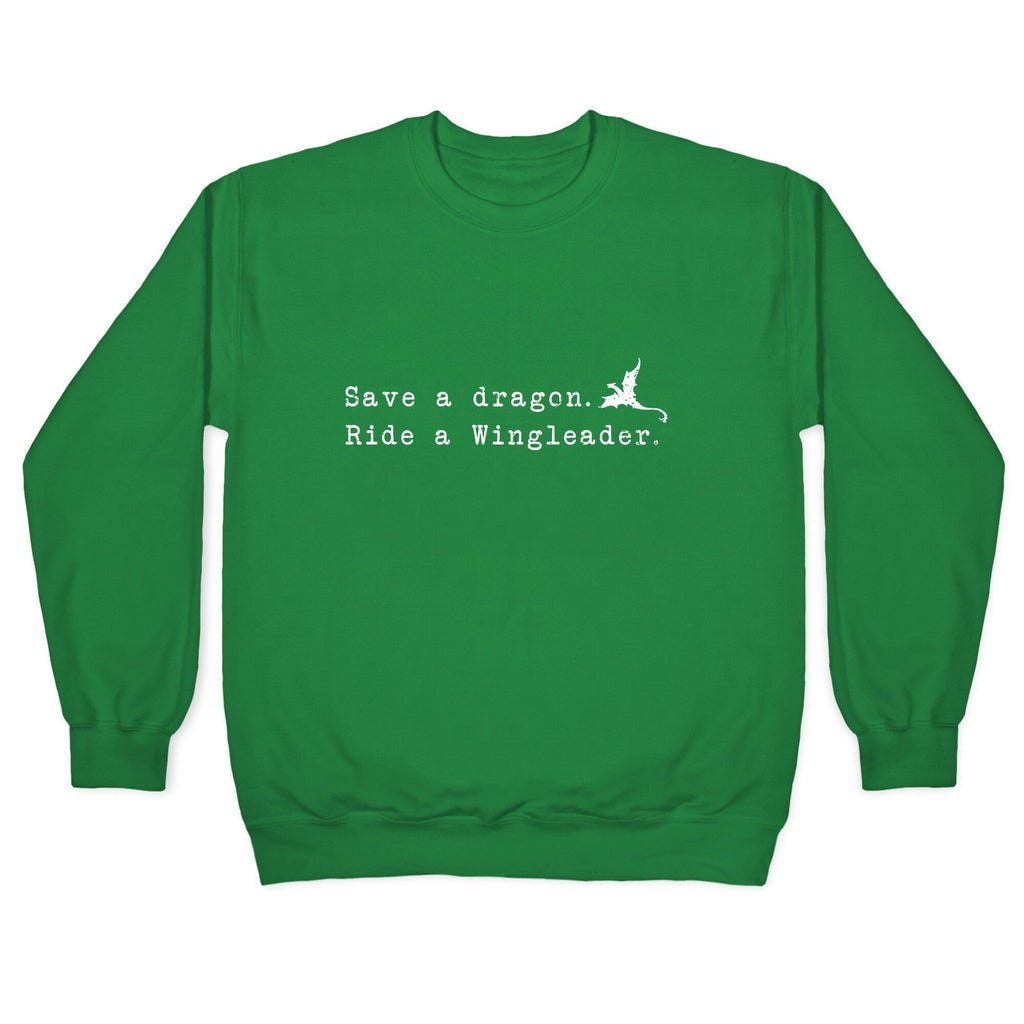 Fourth Wing Save a Dragon Crewneck Unisex
