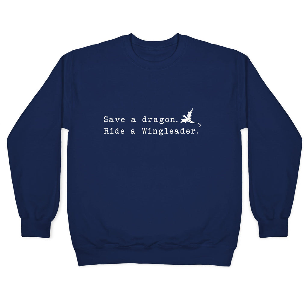 Fourth Wing Save a Dragon Crewneck Unisex
