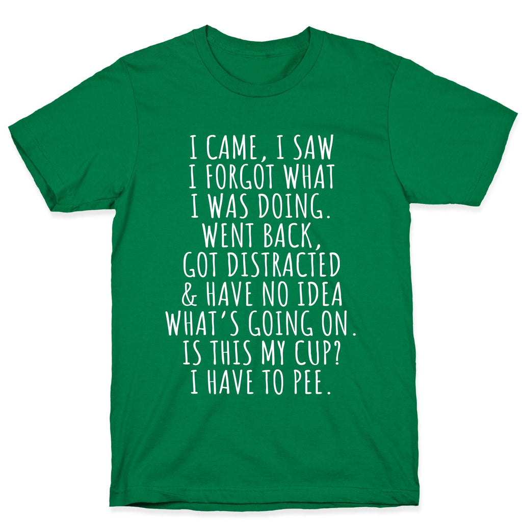 I Came I Saw I Forgot What I Was Doing Unisex