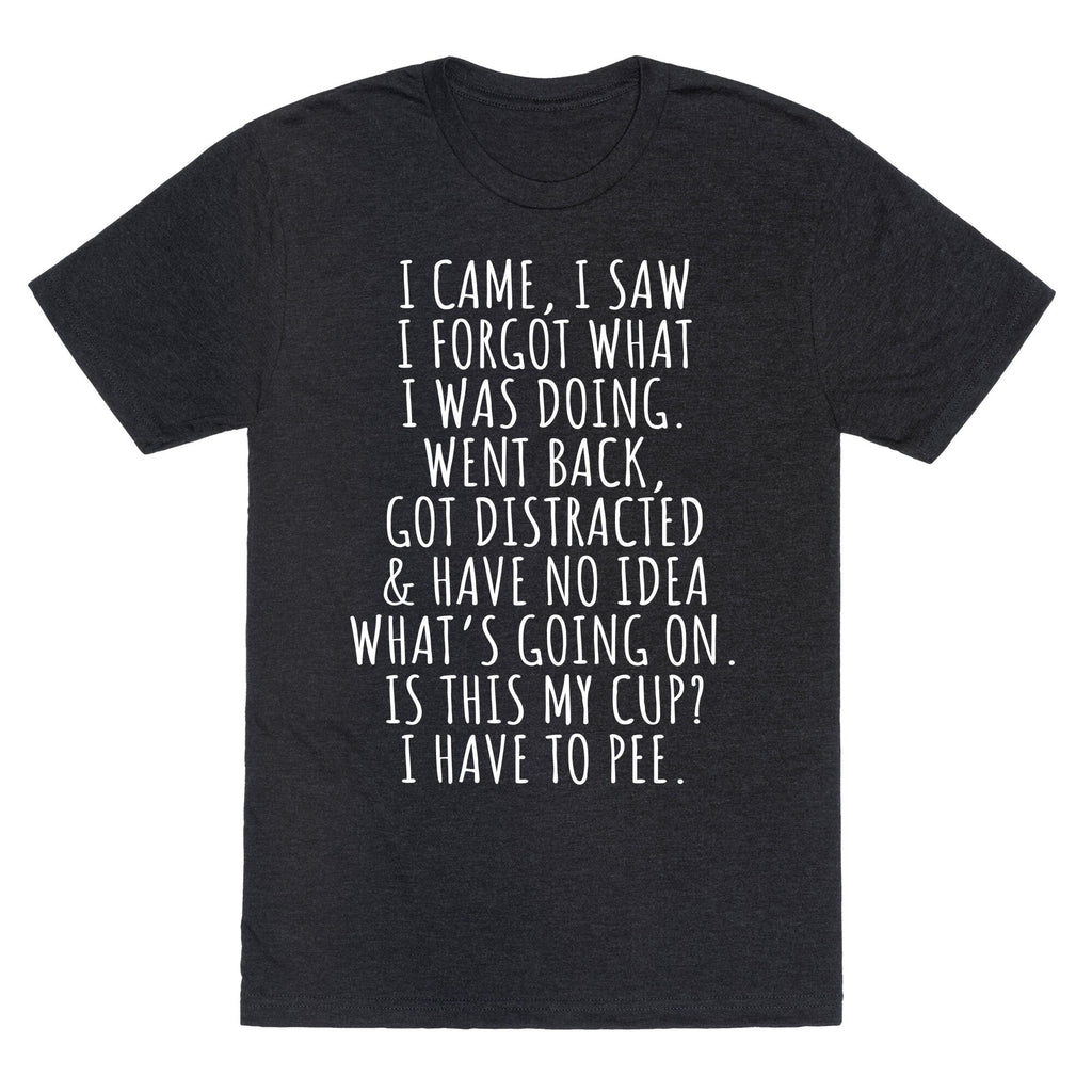 I Came I Saw I Forgot What I Was Doing Unisex Triblend Tee Unisex