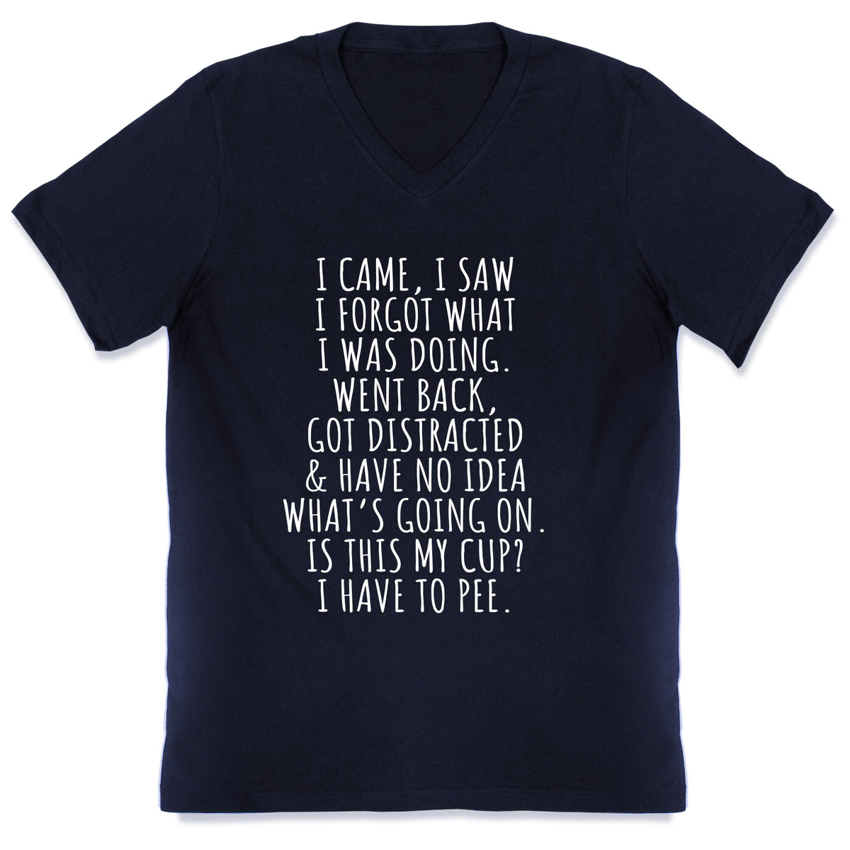 I Came I Saw I Forgot What I Was Doing V-Neck Unisex