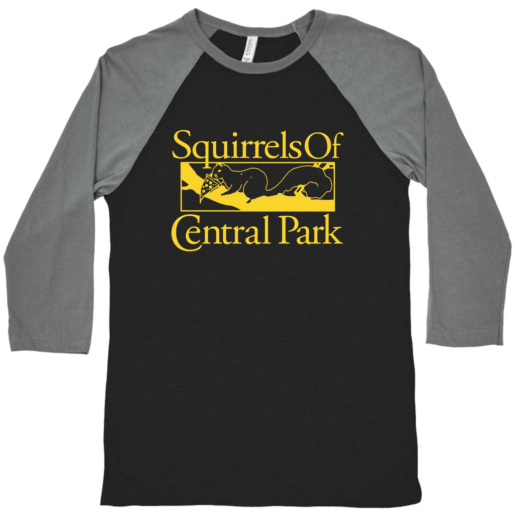 Squirrels of Central Park Baseball Tee Unisex