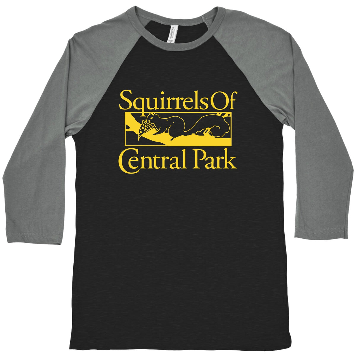 Squirrels of Central Park Baseball Tee Unisex