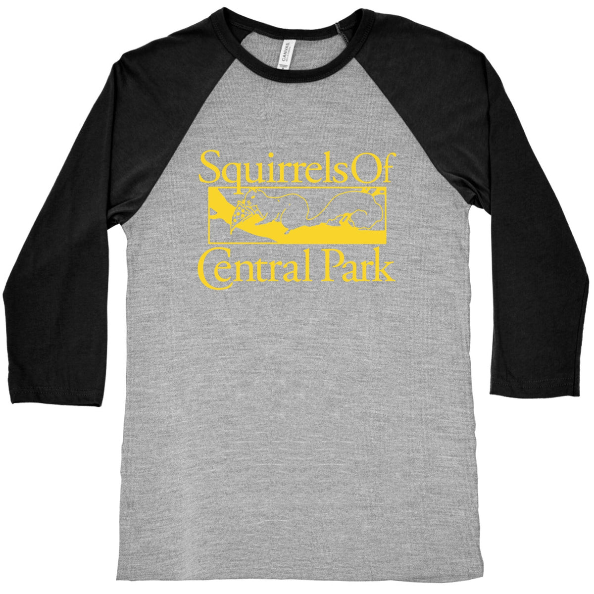Squirrels of Central Park Baseball Tee Unisex