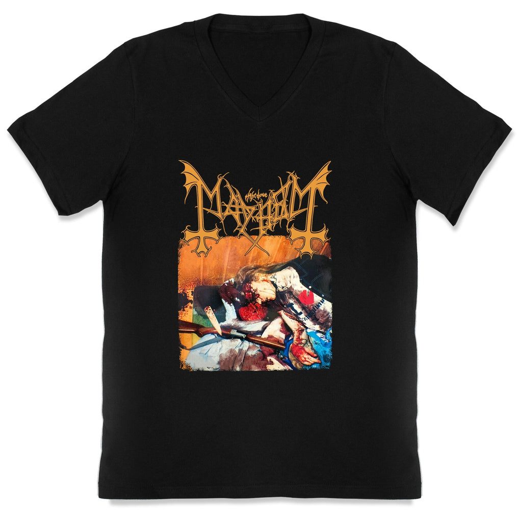 Mayhem Band Album Cover V-Neck Unisex