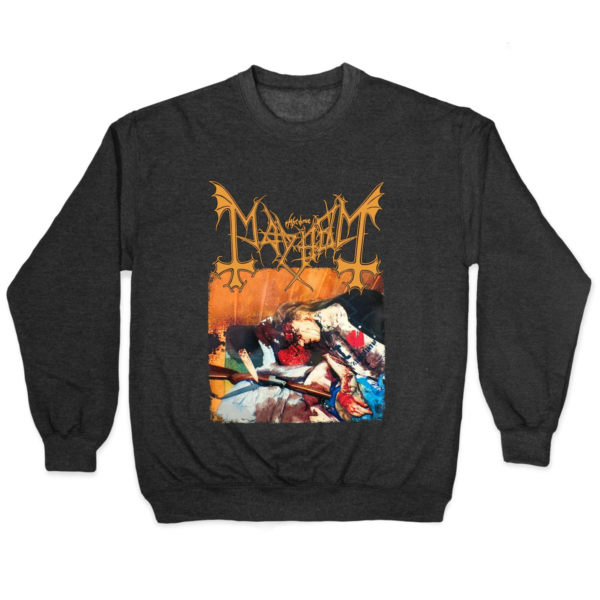 Mayhem Band Album Cover Crewneck Unisex