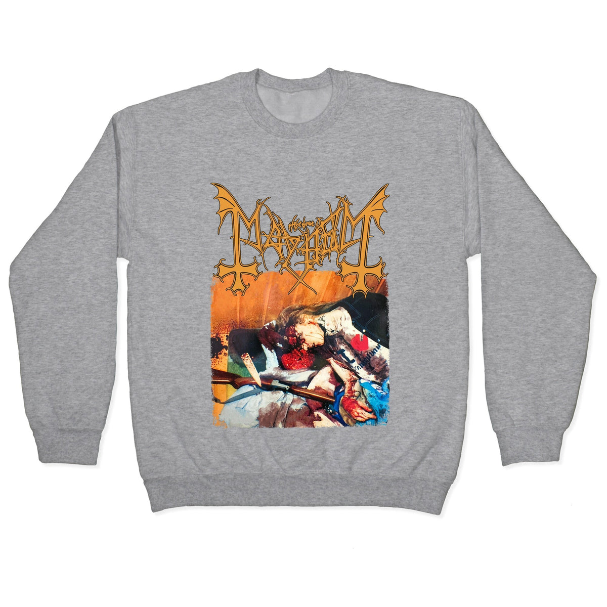 Mayhem Band Album Cover Crewneck Unisex